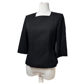Vintage Givenchy Wollmantel schwarz Schwarz