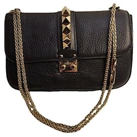 Valentino Garavani-Valentino Garavani Glamlock Black-Black
