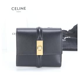 Céline-Celine Small Trifold Wallet-Black