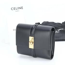 Céline-Portefeuille Trifold Petit Celine-Noir