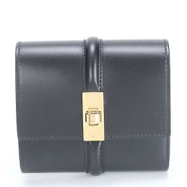 Céline Celine Seize 16 Small Trifold Wallet Black