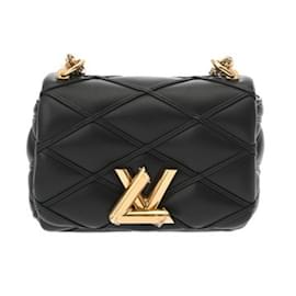 Louis Vuitton-Sac à épaule Louis Vuitton Monogram Empreinte PICO GO-14 Noir-Noir