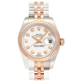 Rolex-Montre-bracelet Rolex Datejust 26 179171G cadran blanc pour femmes-Autre
