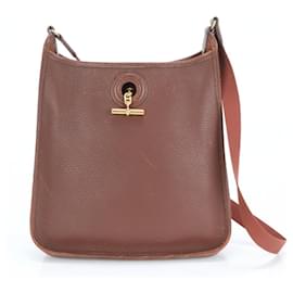 Hermès-Sac à épaule en cuir Vespa PM d'Hermès-Marron