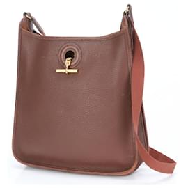 Hermès-Sac à épaule en cuir Vespa PM d'Hermès-Marron