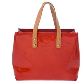 Louis Vuitton-Sac à main Louis Vuitton Monogram Vernis Reed PM-Rouge