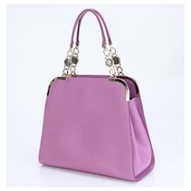 Bulgari-Sac à épaule en cuir violet Bvlgari Monete-Violet