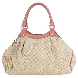 Gucci-Sac à main Gucci Sukey Diamante-Beige