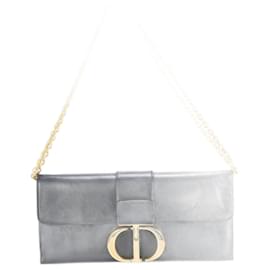 Christian Dior-Sac à bandoulière en cuir Montaigne avec chaîne dorée Christian Dior-Noir