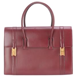 Hermès-Sac à main Hermes Drag 30-Bordeaux