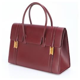 Hermès-Sac à main Hermes Drag 30-Bordeaux
