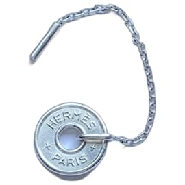 Hermès-Porte clés Token Hermès Argent-Argenté