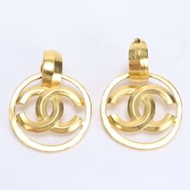 Chanel-Boucles d'oreilles clip en or Coco Mark de Chanel 96 P-Doré