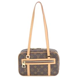 Louis Vuitton-Sac à main en cuir Monogram Cite MM avec RFID de Louis Vuitton-Marron