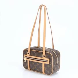 Louis Vuitton-Sac à main en cuir Monogram Cite MM avec RFID de Louis Vuitton-Marron