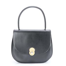Céline-Sac à main en cuir noir Celine-Noir