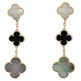 Van Cleef & Arpels-Van Cleef & Arpels Magic Alhambra 3 Motif Clip Earrings-Other