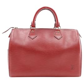 Louis Vuitton-Sac à main Louis Vuitton Speedy 30-Rouge