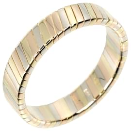 Bulgari-Bague Bvlgari Tubogas à trois couleurs-Rose,Blanc,Jaune