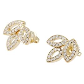 Harry Winston-Boucles d'oreilles mini Lily Cluster en or jaune 18K Harry Winston-Autre