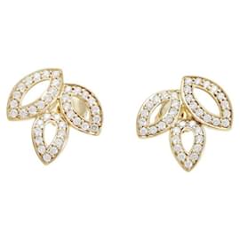 Harry Winston-Boucles d'oreilles mini Lily Cluster en or jaune 18K Harry Winston-Autre