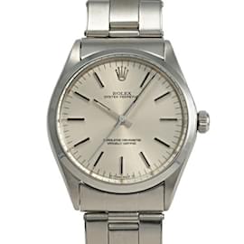 Rolex-Montre Rolex Oyster Perpetual 34 1002 avec cadran en barres argentées-Autre