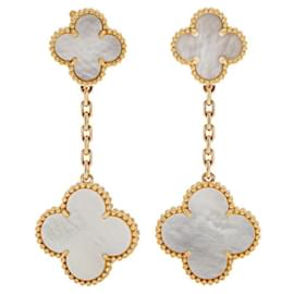 Van Cleef & Arpels-Boucles d'oreilles pendantes Magic Alhambra 2 Motifs en or jaune de Van Cleef & Arpels-Autre