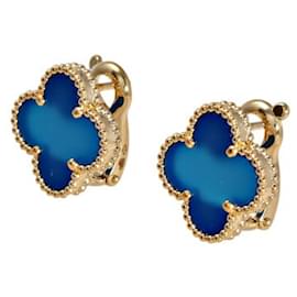 Van Cleef & Arpels-Boucles d'oreilles en or jaune 18k Van Cleef & Arpels Alhambra-Autre