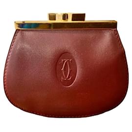Cartier-CARTIER vintage wallet-Dark red
