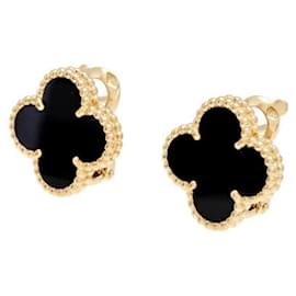 Van Cleef & Arpels-Boucles d'oreilles en or jaune 18k Van Cleef & Arpels Alhambra-Autre