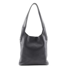 Loewe-Loewe Black Calfskin Shoulder Bag-Black