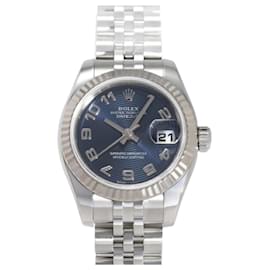 Rolex-Montre Rolex Datejust 26 179174 avec cadran arabe bleu-Autre