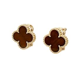 Van Cleef & Arpels-Boucles d'oreilles Van Cleef & Arpels Alhambra en or jaune 18 carats-Autre
