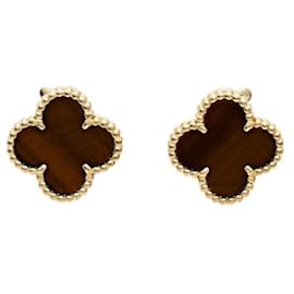Van Cleef & Arpels-Boucles d'oreilles Van Cleef & Arpels Alhambra en or jaune 18 carats-Autre
