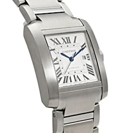 Cartier-Cartier Tank Francaise LM WSTA0067 Silver Dial Men's Watch-Other