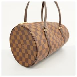 Louis Vuitton-Sac à main Louis Vuitton Damier Papillon 30-Damier ebène