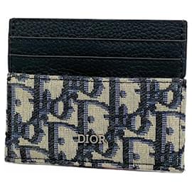 Christian Dior-Christian Dior Business Card Holder-Black,Navy blue