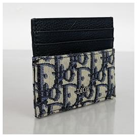 Christian Dior-Christian Dior Business Card Holder-Black,Navy blue
