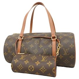 Louis Vuitton-Sac à main Louis Vuitton Monogram Papillon 30-Marron