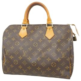 Louis Vuitton-Sac à main Louis Vuitton Monogram Speedy 30-Marron