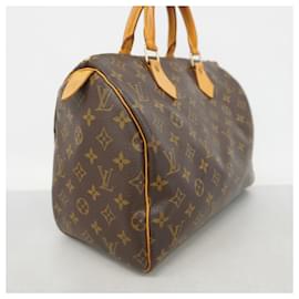 Louis Vuitton-Sac à main Louis Vuitton Monogram Speedy 30-Marron