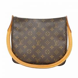 Louis Vuitton-Sac à main Louis Vuitton Monogram Looping MM-Marron