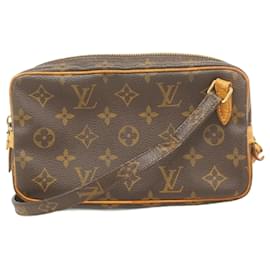 Louis Vuitton-Louis Vuitton Monogram Pochette Marly Bandouliere Shoulder Bag-Brown
