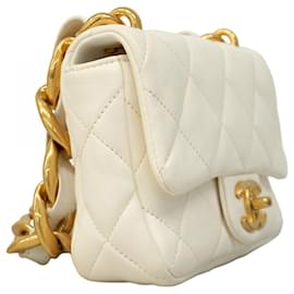 Chanel-Sac à épaule Mini Matelassé Chanel-Blanc