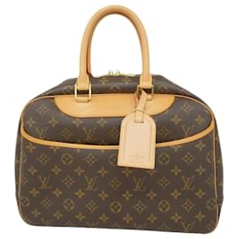 Louis Vuitton-Sac à main Deauville Monogram Louis Vuitton-Marron