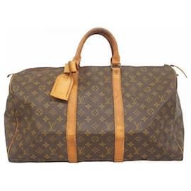 Louis Vuitton-Sac Boston Keepall 50 Monogram Louis Vuitton-Marron