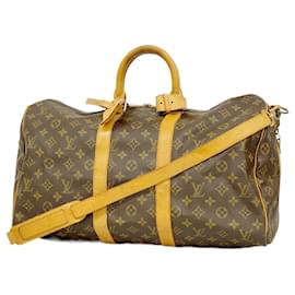 Louis Vuitton-Sac Boston Monogram Keepall Bandoulière 45 de Louis Vuitton-Marron
