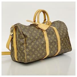 Louis Vuitton-Sac Boston Monogram Keepall Bandoulière 45 de Louis Vuitton-Marron