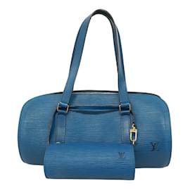 Louis Vuitton-Sac à main Louis Vuitton Epi Soufflot en bleu Toledo-Bleu
