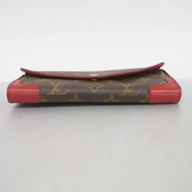 Louis Vuitton-Portefeuille long Monogram Retiro Portefeuille Sarah M41951 de Louis Vuitton-Marron,Fuschia